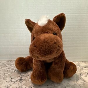 Gund plush Hilly brown white mane tail forehead pony horse 30038 beanbag Stuffed